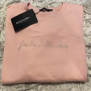 Pink crew neck sweater